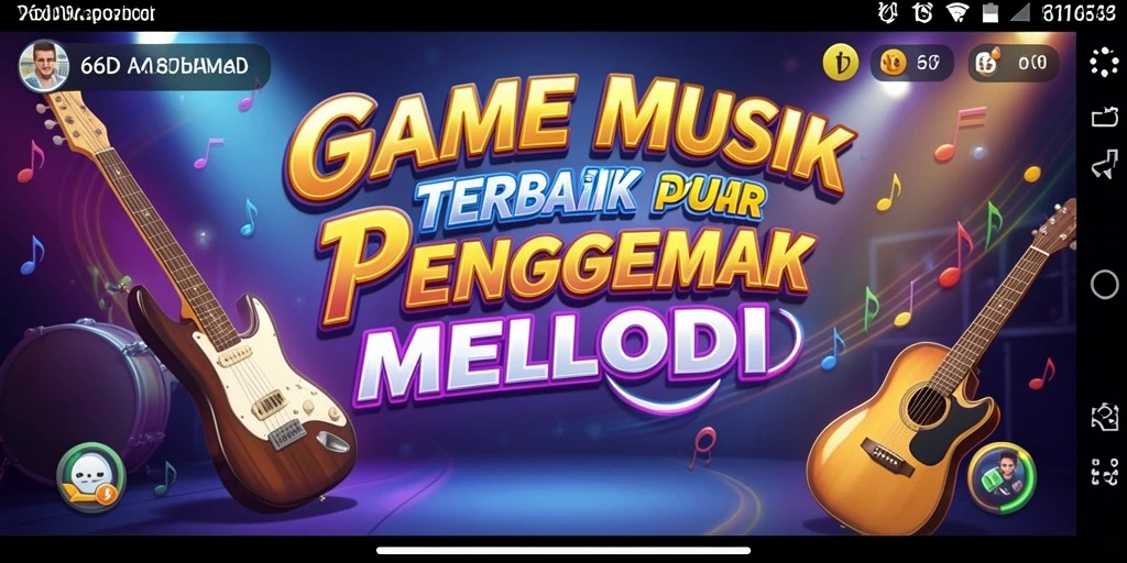 Screenshot gameplay <strong>66D</strong> menampilkan pengalaman musik yang seru dan interaktif.