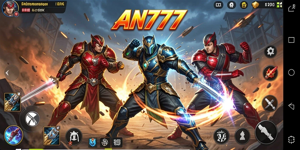 Gameplay seru AN777 dengan aksi seru dan karakter keren.
