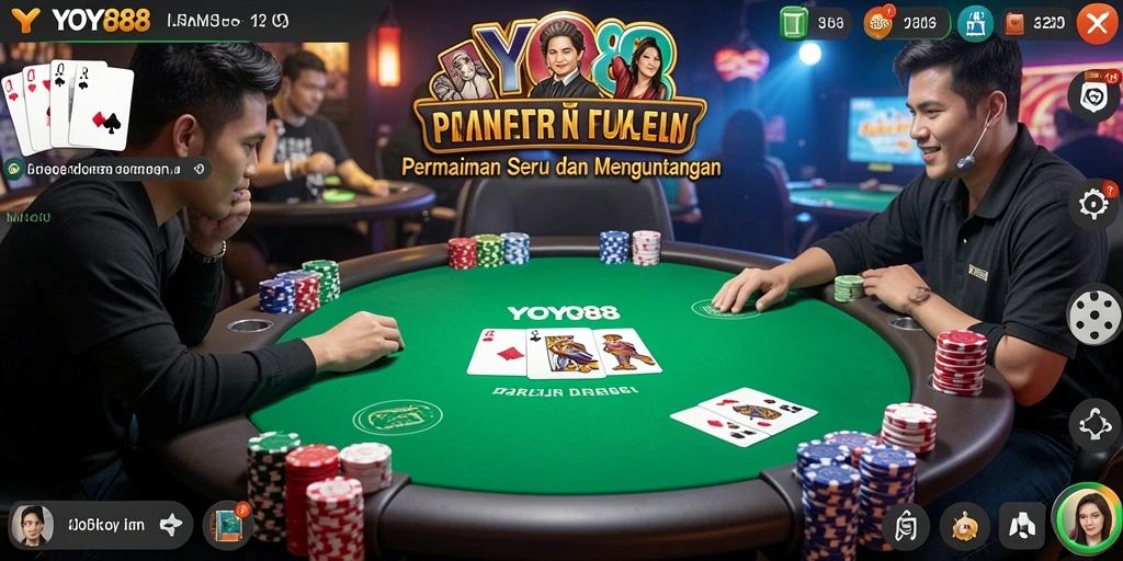 Screenshot gameplay Poker yang menarik dari YOYO88.